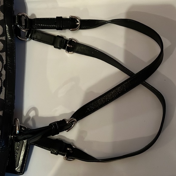 Black and silvery gray Coach ( authentic) tote - Picture 7 of 9